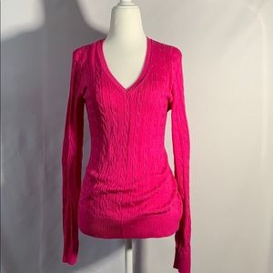 Fairway&Greene Hot Pink Cotton Sweater